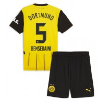 Borussia Dortmund Ramy Bensebaini #5 Hjemmedraktsett Barn 2024-25 Kortermet (+ Korte bukser)